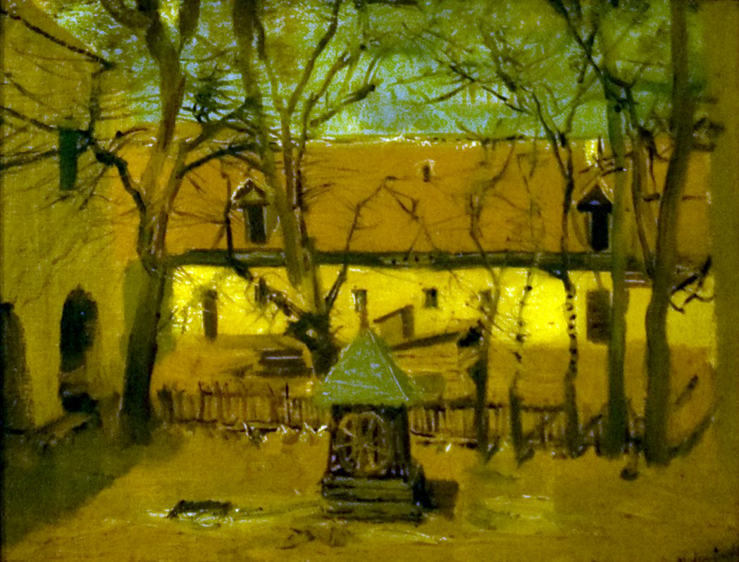 UdvarreszletnEnglish: Detail_of_a_Cour Courtyardn بواسطة Laszlo Mednyanszky