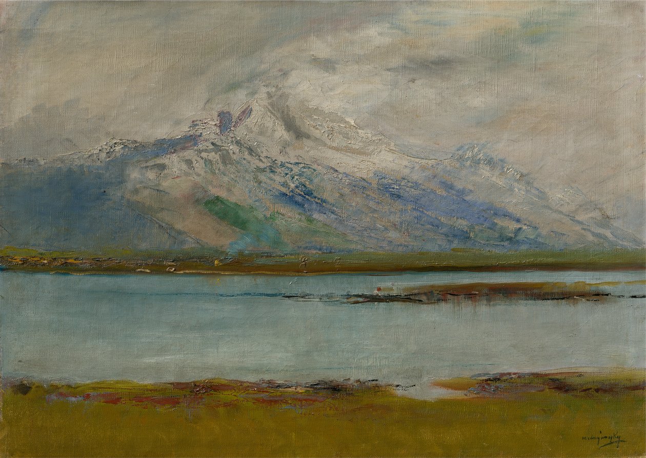 المناظر الطبيعية تاترا ، 1890-1895 بواسطة Laszlo Mednyanszky