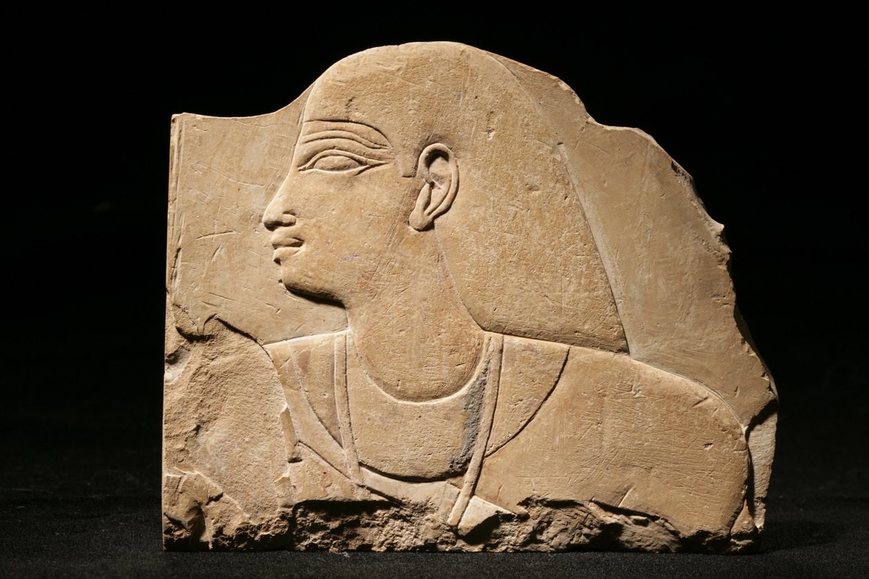 Mentu-em-hat ، أواخر الأسرة 25 ، أوائل الأسرة 26 ، c.660-650 قبل الميلاد (الحجر الجيري) بواسطة العصر المتأخر المصري