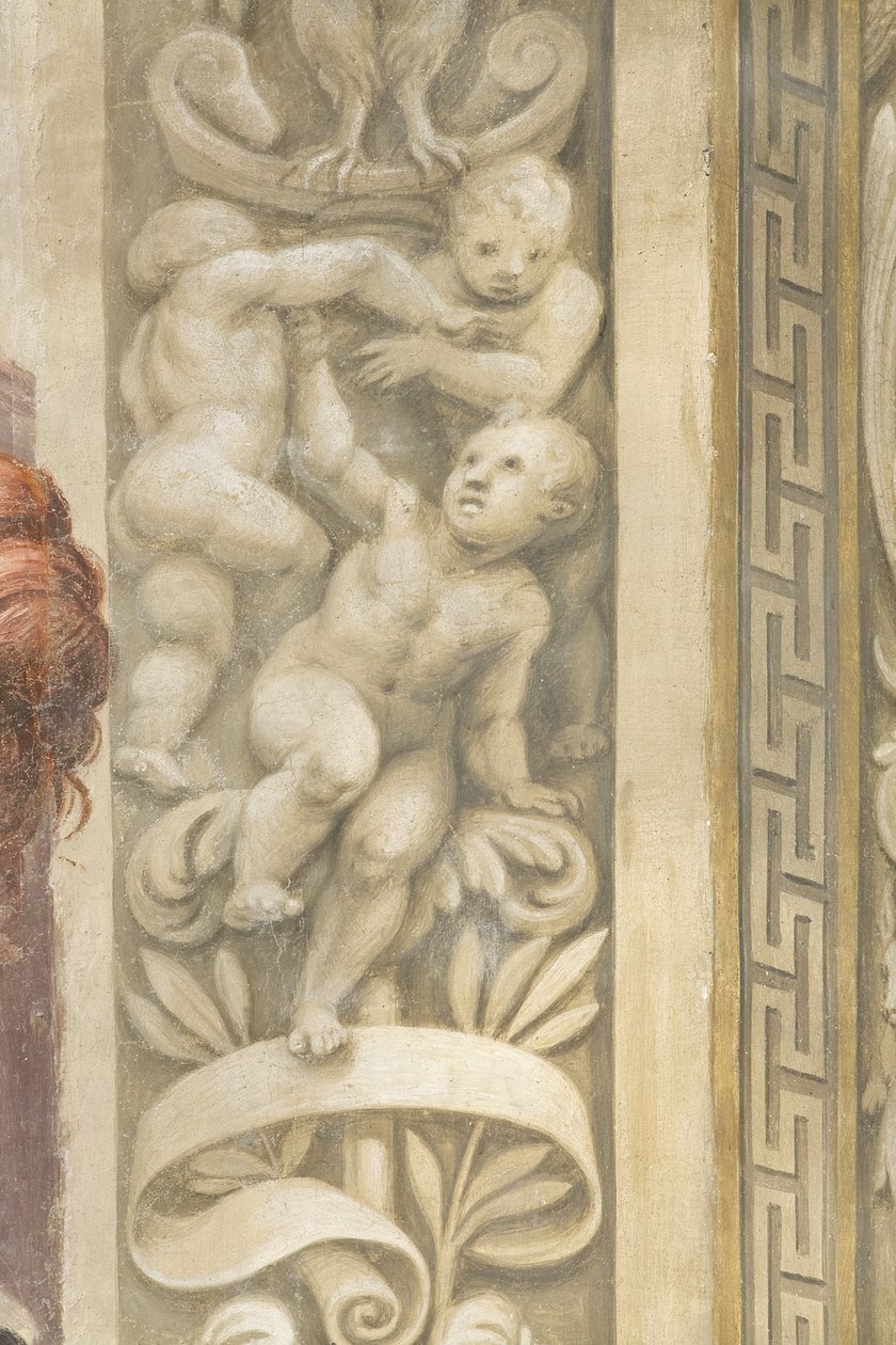 Putti, decorations around the windows (fresco) بواسطة لاتانزيو جامبارا