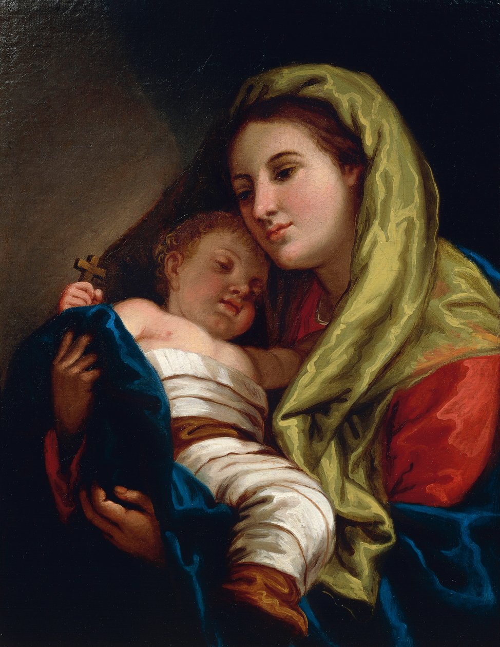 مادونا والطفل ، بواسطة لاتانزيو كويرينا (1768-1853). بواسطة لاتانزيو كويرينا