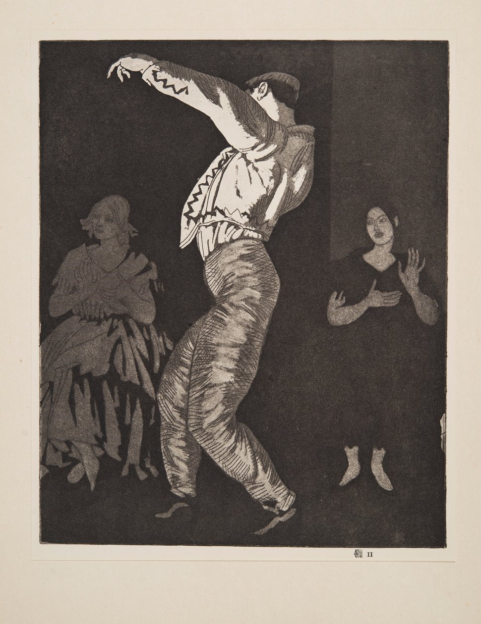 الراقصة الاسبانية رقم II ، حانة. 1923. بواسطة لورا نايت