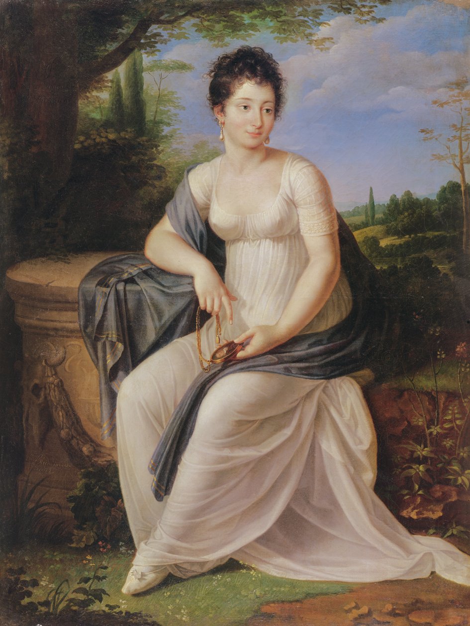 مدام دي سانت أمان في زي من الفترة Directoire ، 1795-1997 بواسطة لوران بلانشارد