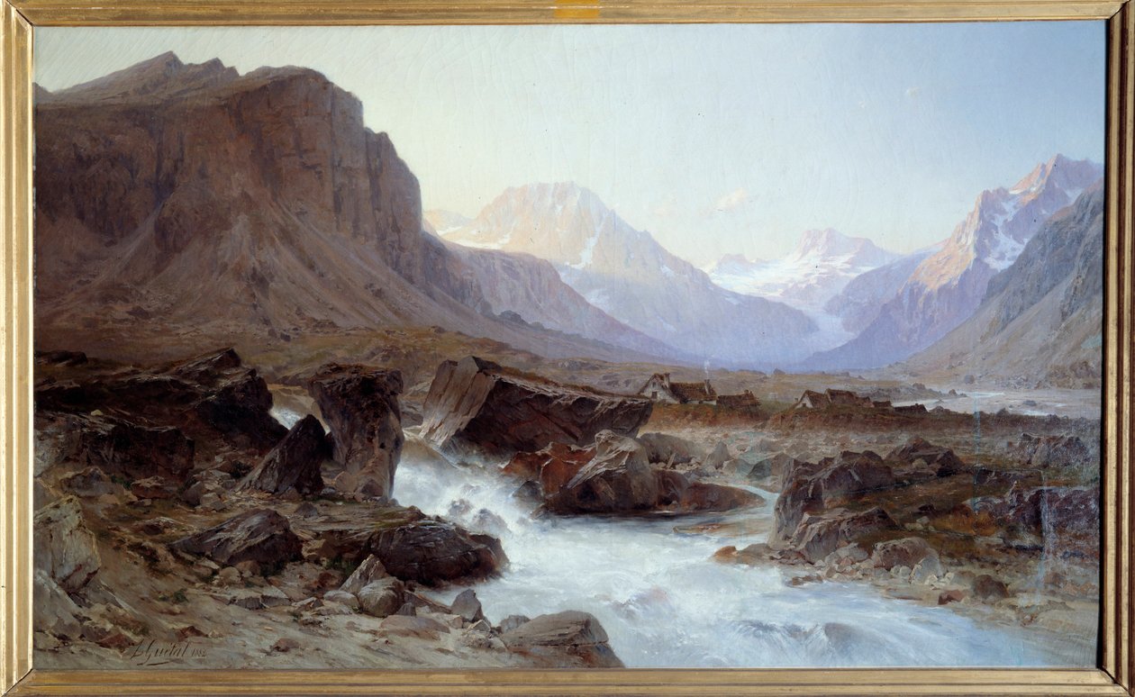 La Berarde في Oisans. لوحة للوران جوتال (1841-1892) بواسطة لوران غيتال