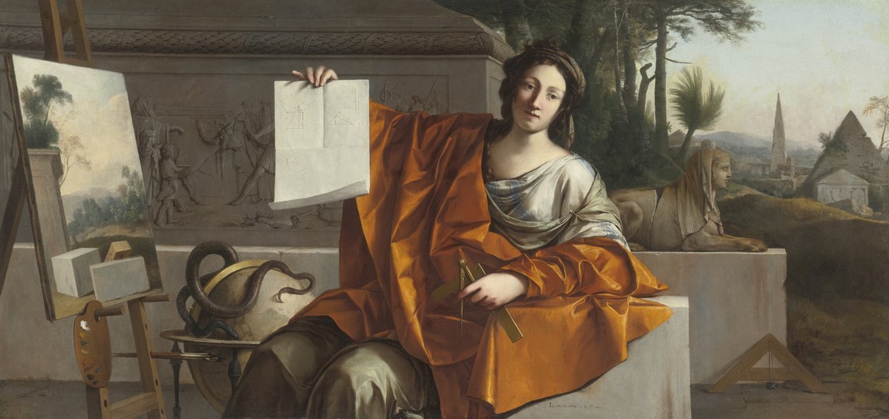 رمزية الهندسة ، 1649 بواسطة Laurent La Hyre de