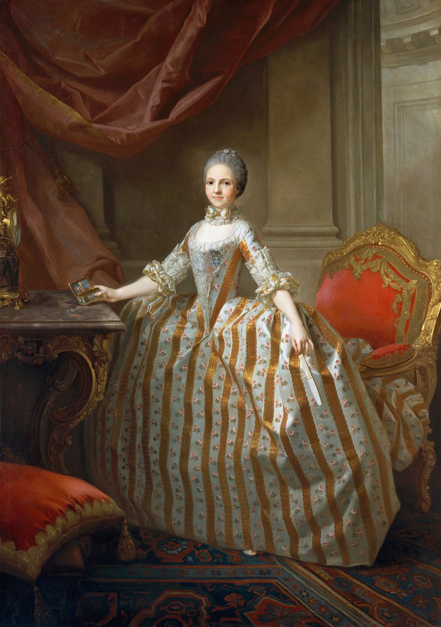 ماريا لويزا من بارما 1751-1819 ، ملكة إسبانيا لاحقًا ، 1765. بواسطة لوران بيشو