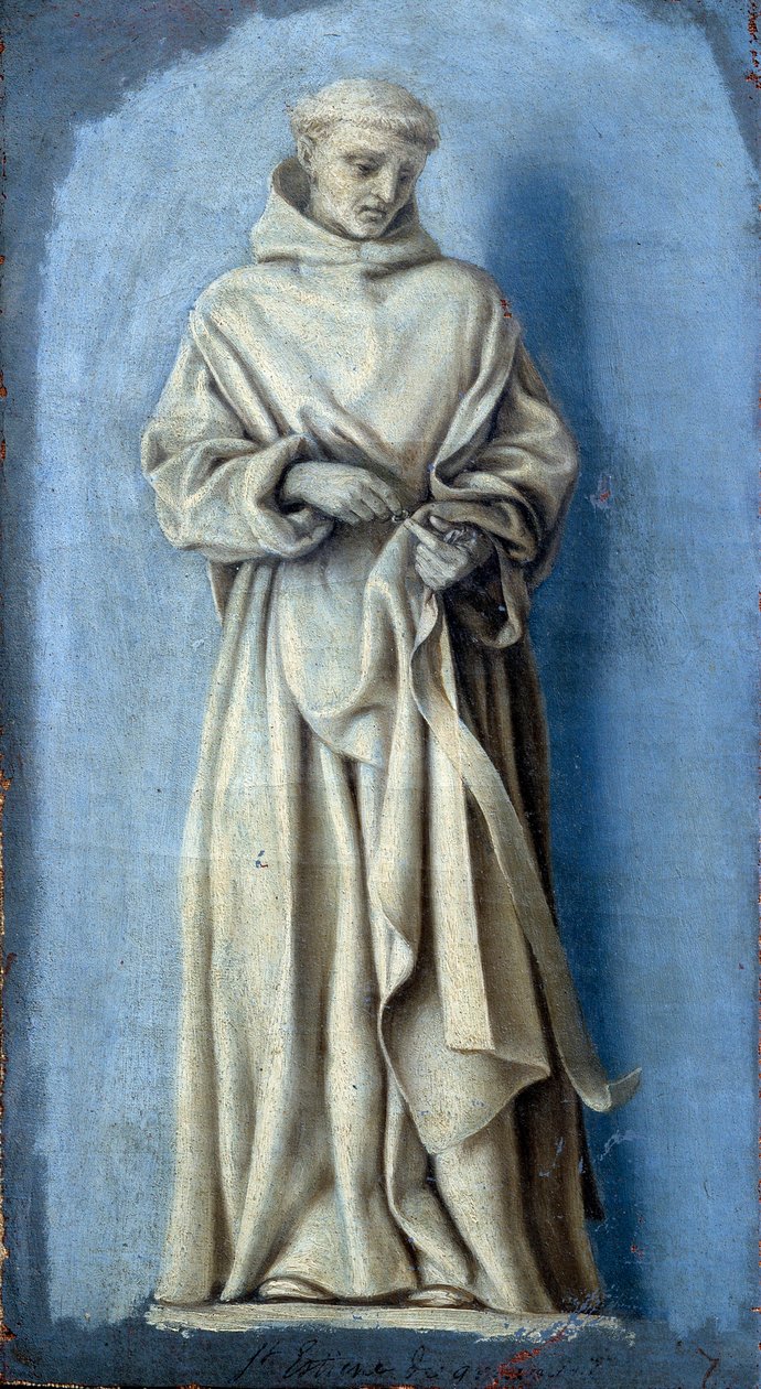 Saint Etienne de Grammont ممسكًا بخاتم في اليد اليمنى Camaieu لوحة على قماش من Laurent de La Hyre (1606-1656) القرن السابع عشر الشمس. 0،35 x 0،19 م باريس. متحف اللوفر بواسطة لوران دي لا هير