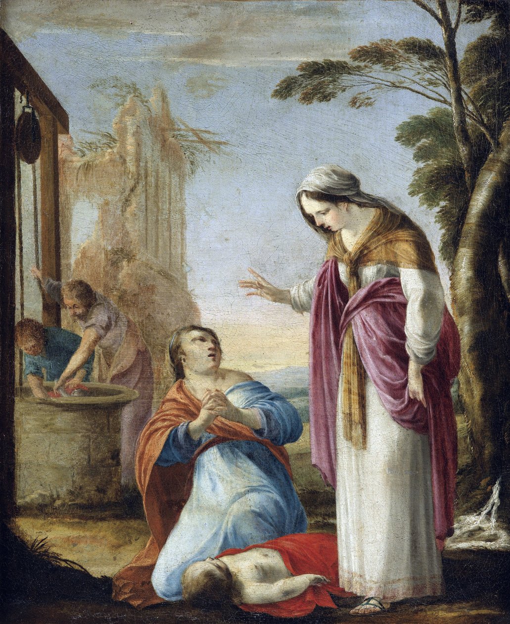 القديسة إليزابيث المجرية (1207-1231) - القديسة إليزابيث تورينجيا - معجزة القديسة إليزابيث تورينجيا - لوحة للوران دي لا هيري (1606-1656) - ألوان زيتية على قماش ، 77.5 × 64 - مجموعة خاصة بواسطة لوران دي لا هير