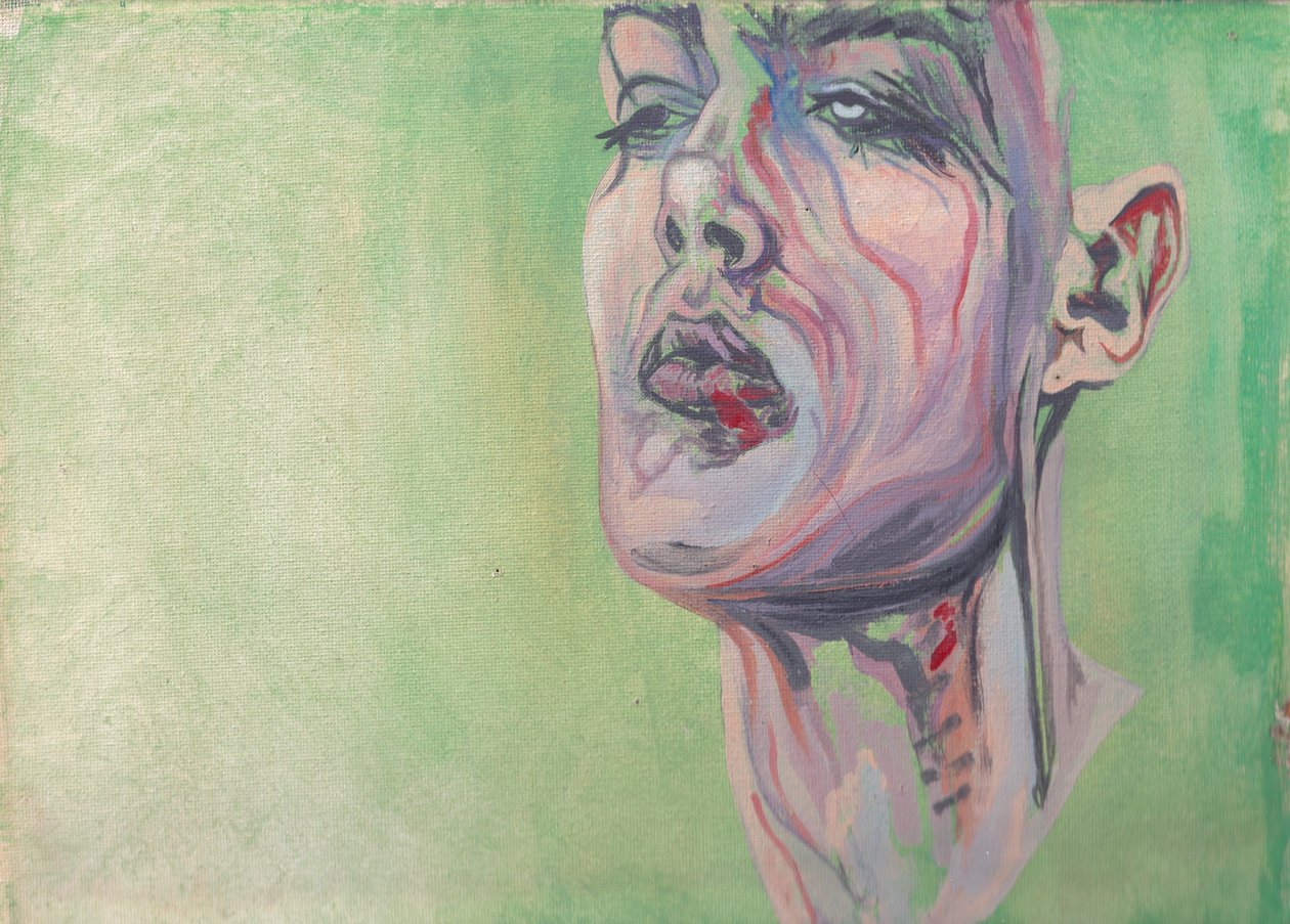 تنقيط، ج. 2017 (أكريليك على قماش الكانفاس) بواسطة 