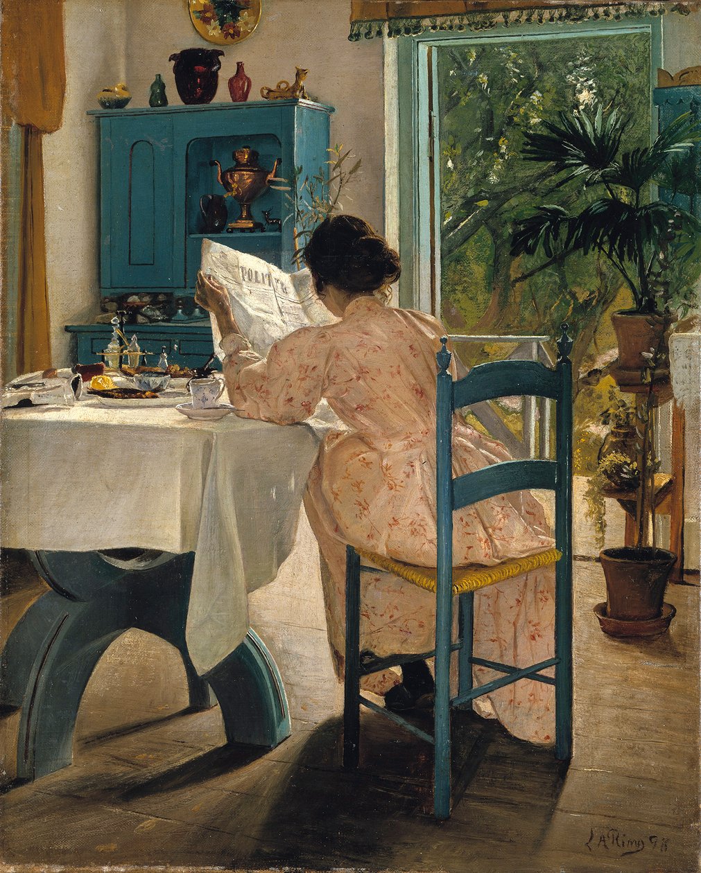 الإفطار مع جريدة الصباح 1898. بواسطة خاتم Andersen من Laurit