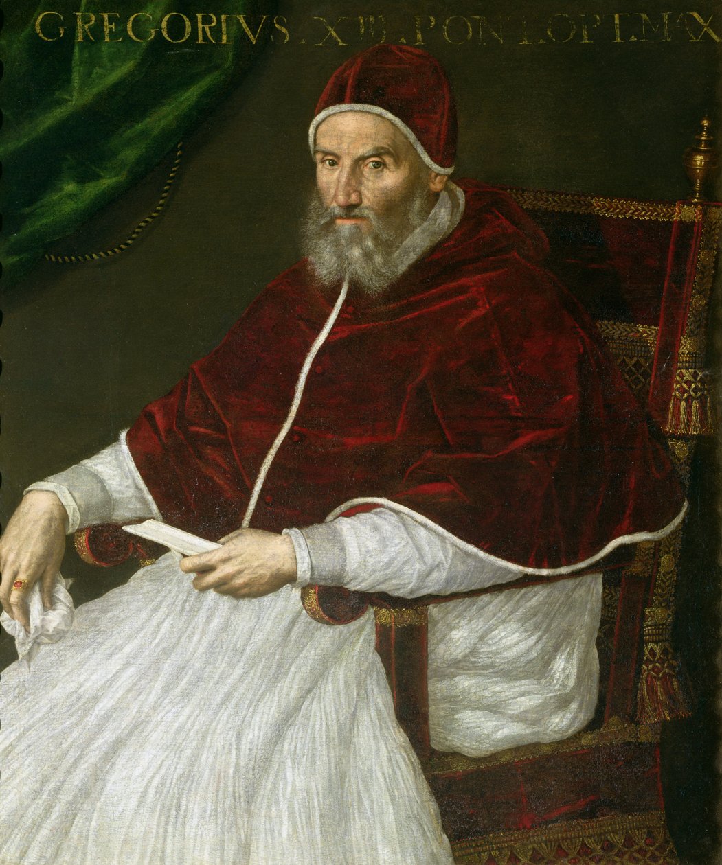 صورة البابا غريغوري الثالث عشر (Ugo Buoncompagni) (1502-85) بواسطة لافينيا فونتانا