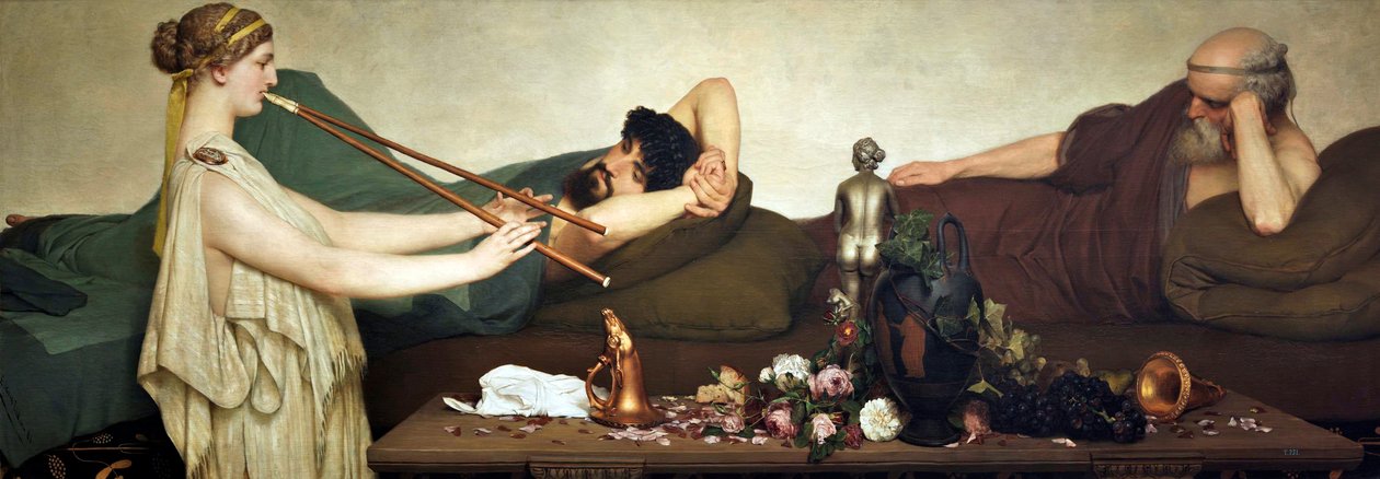 Escena pompeyana o La siestanEnglish: Pompeian Scene or The Siestan بواسطة لورنس ألما تاديما