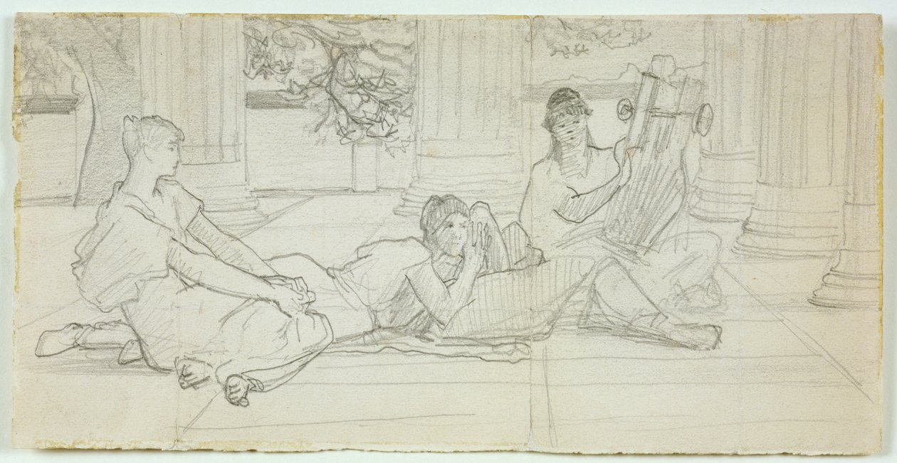 المفهوم الأول لقراءة هوميروس c.1884-85 بواسطة لورنس ألما تاديما