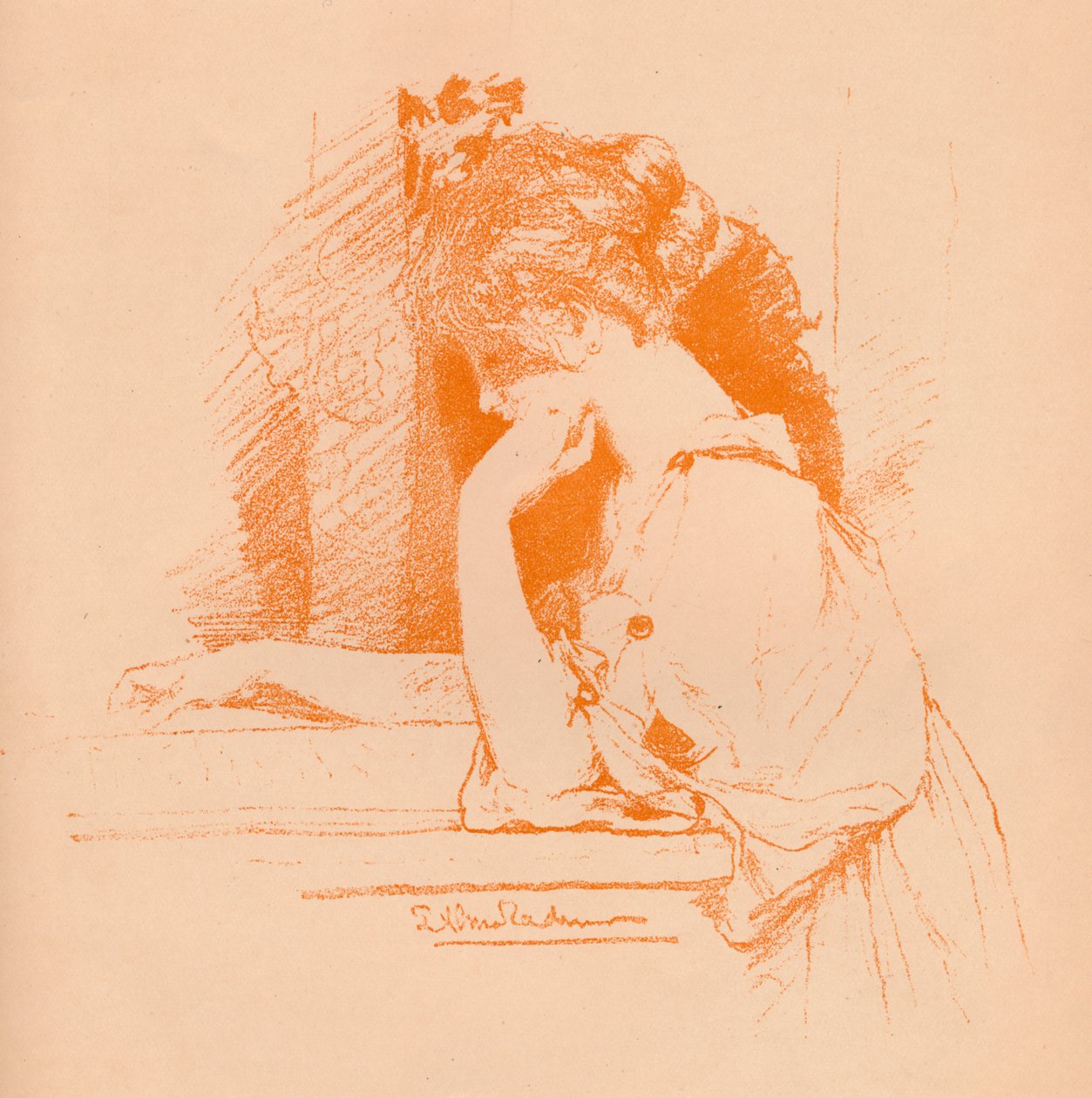 رسم تخطيطي لفتاة ، c1885 ، 1896 بواسطة لورنس ألما تاديما