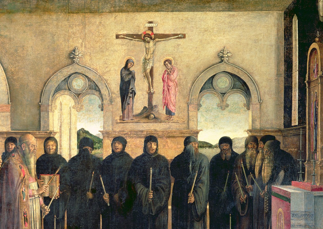 جنازة القديس جيروم ، ج 1470-1472 زيت على قماش من 61140 بواسطة لازارو باستياني