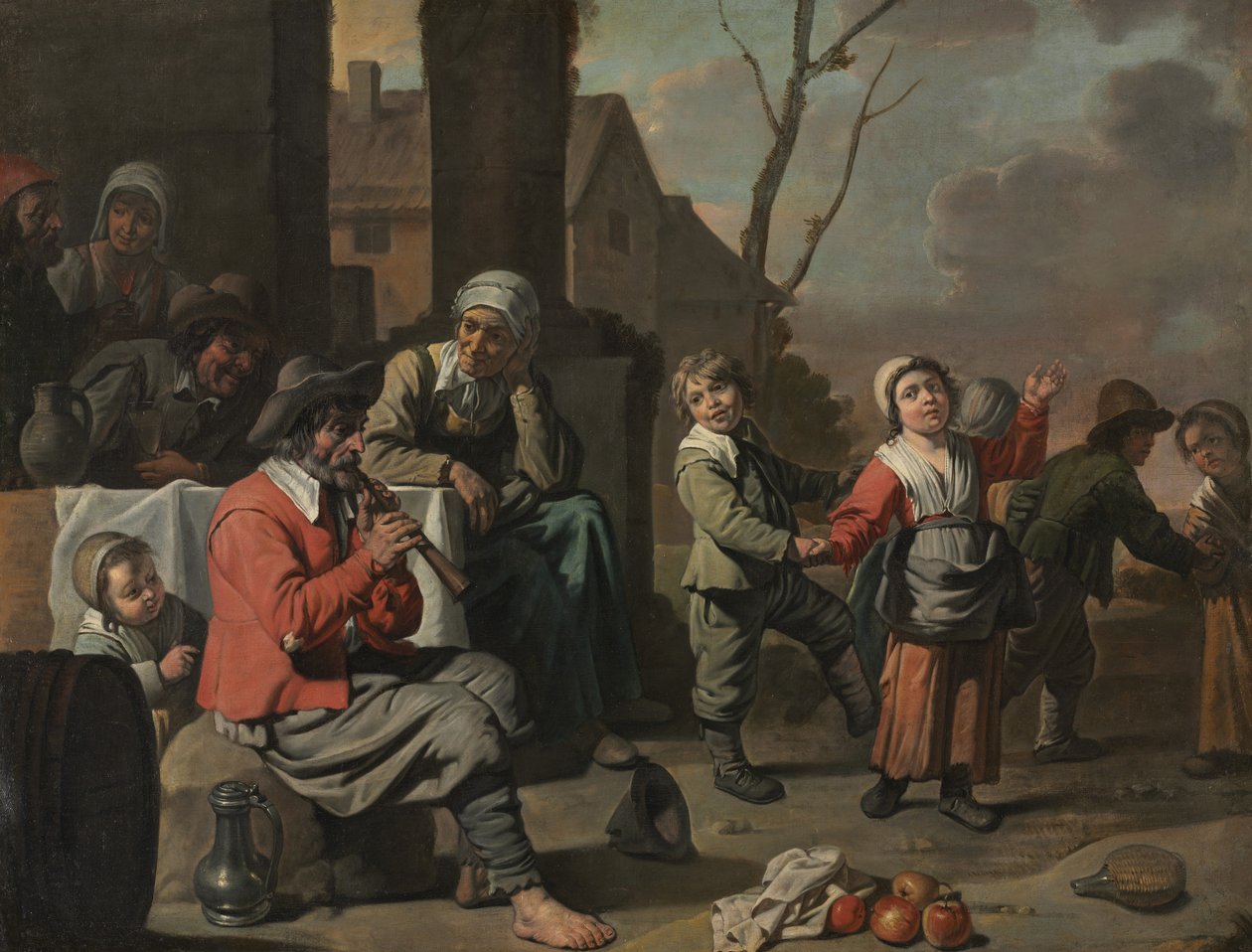 رقص أطفال الفلاحين ، c.1650 بواسطة Le Nain Brothers