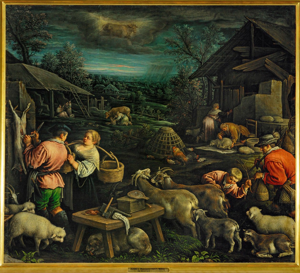 أبريل (لوحة على قماش) بواسطة لياندرو دا بونتي باسانو