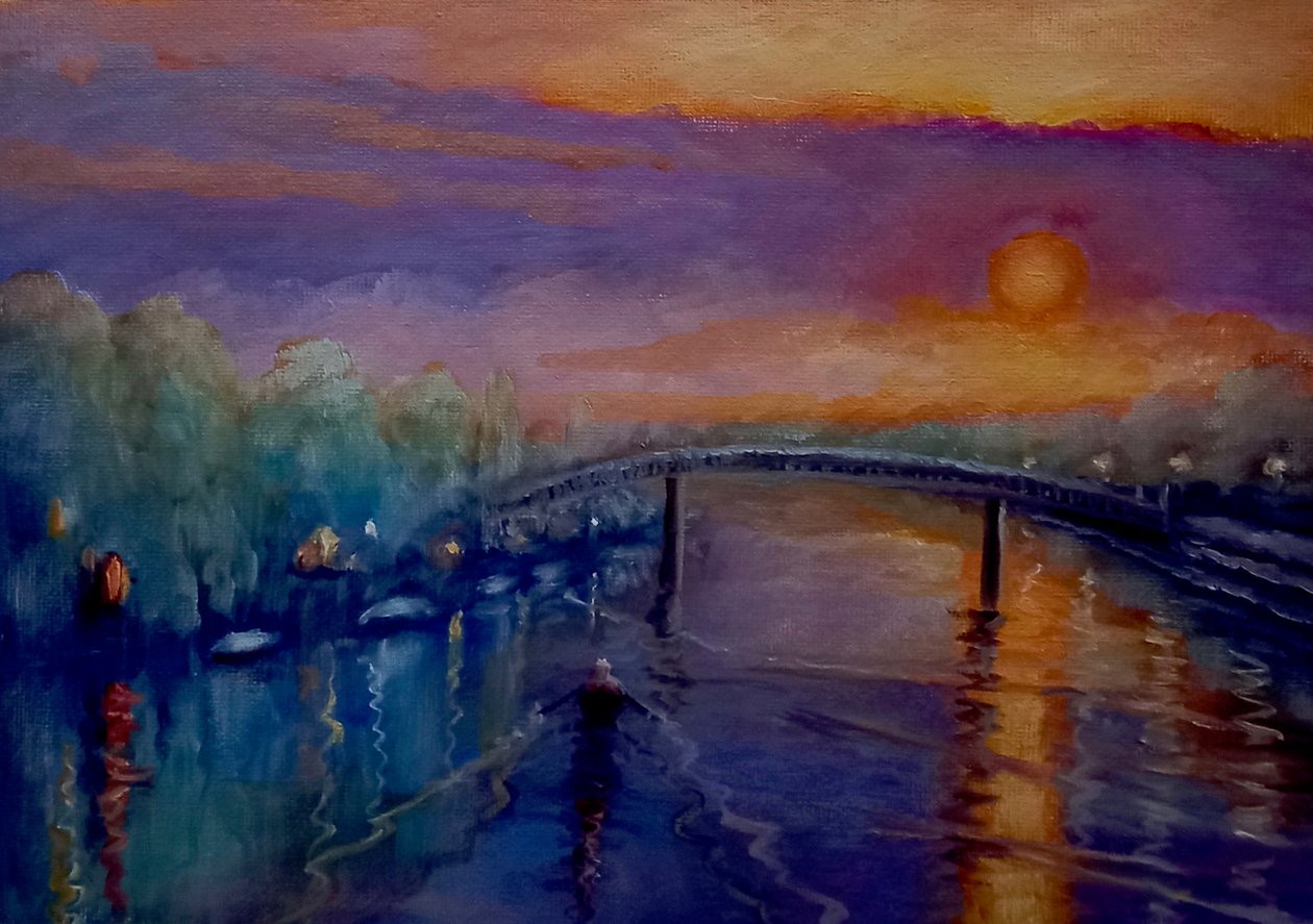 Eel Pie Sunset ، 2021 بواسطة لي كامبل