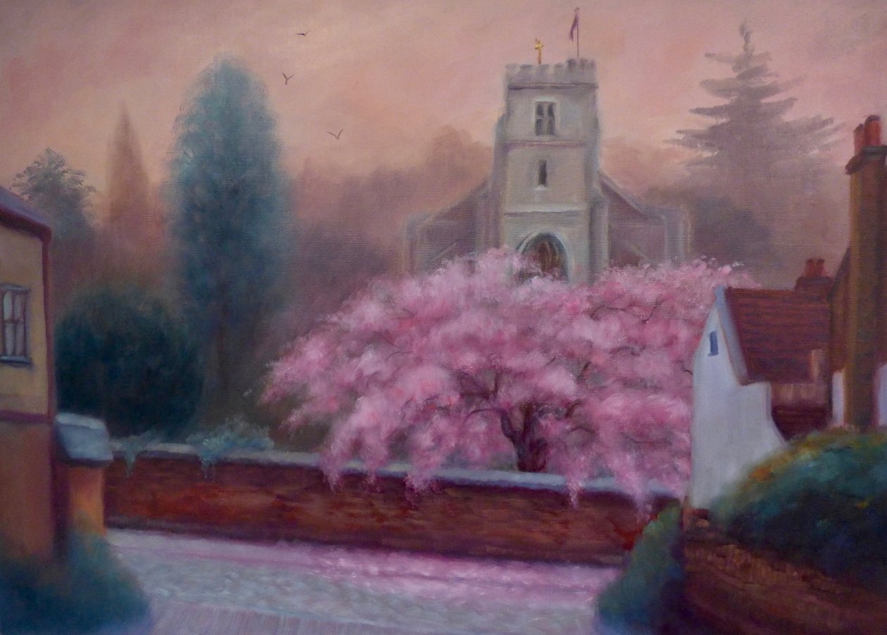 St Marys Spring ، 2019 ، (زيت على الكتان) بواسطة لي كامبل