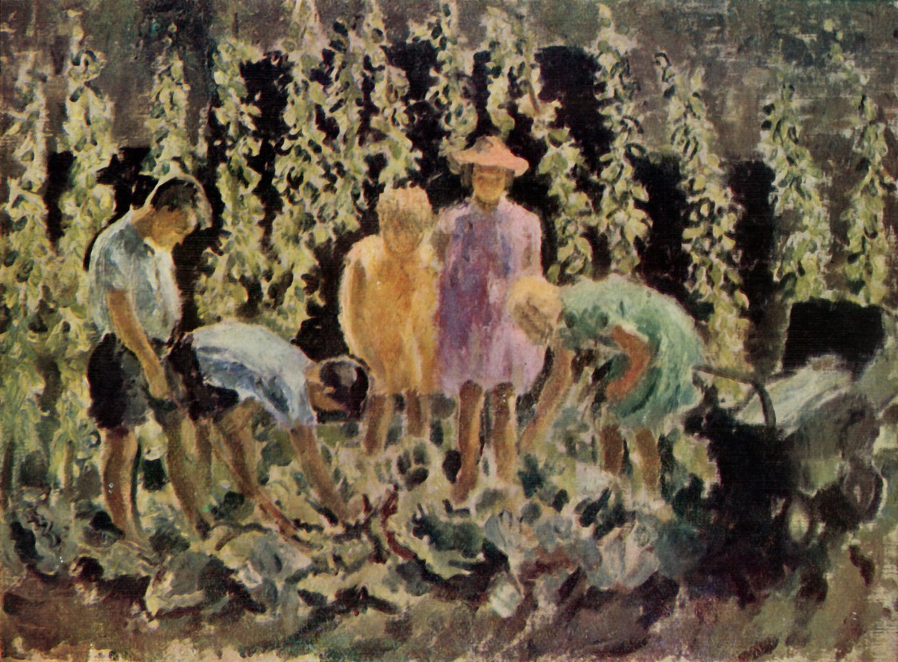 "الجلادين يزرعون الملفوف" ، 1940 ، 1943. بواسطة ليلى فيثفول