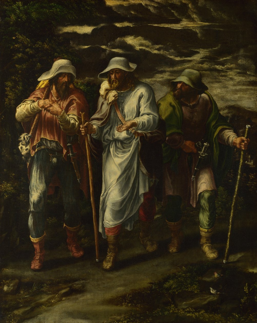 المشي إلى عمواس ، ج. 1570 بواسطة Lelio Orsi da Novellara