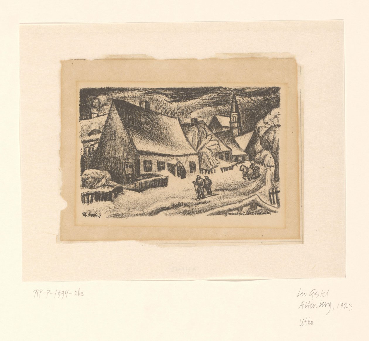 Altenberg (Ertsgebergte) (العنوان الأصلي على الكائن) بواسطة ليو جستل (توقيع الفنان)