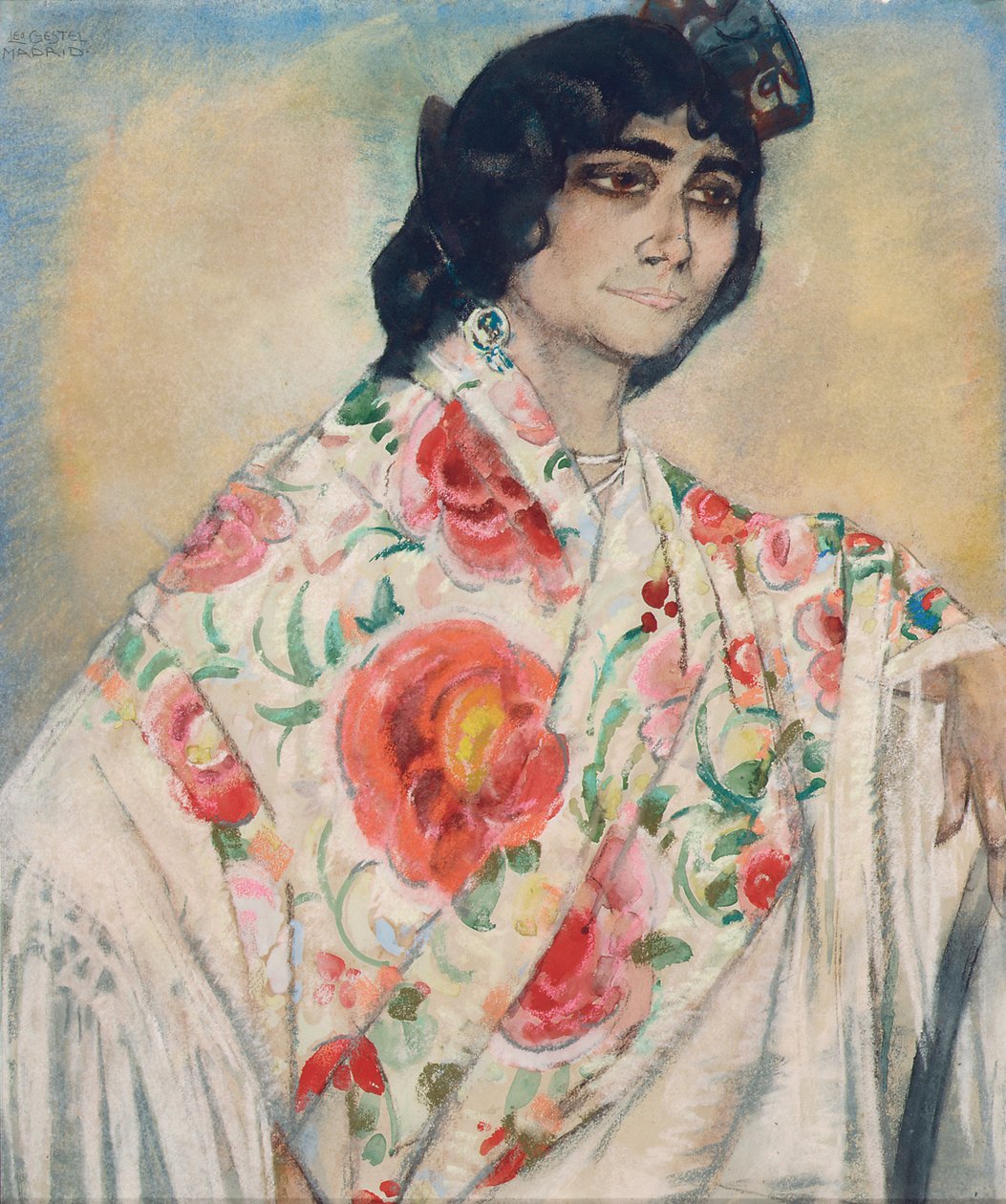 جيتانا ، ج. 1914 (باستيل وألوان مائية على ورق) بواسطة ليو جستل