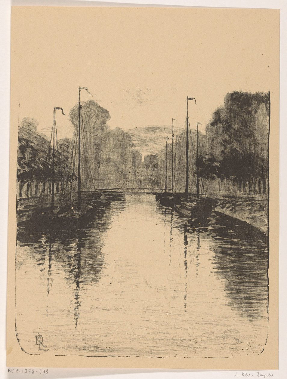 Singel te Utrecht (العنوان الأصلي على الكائن) بواسطة ليو كلاين فون ديبولد