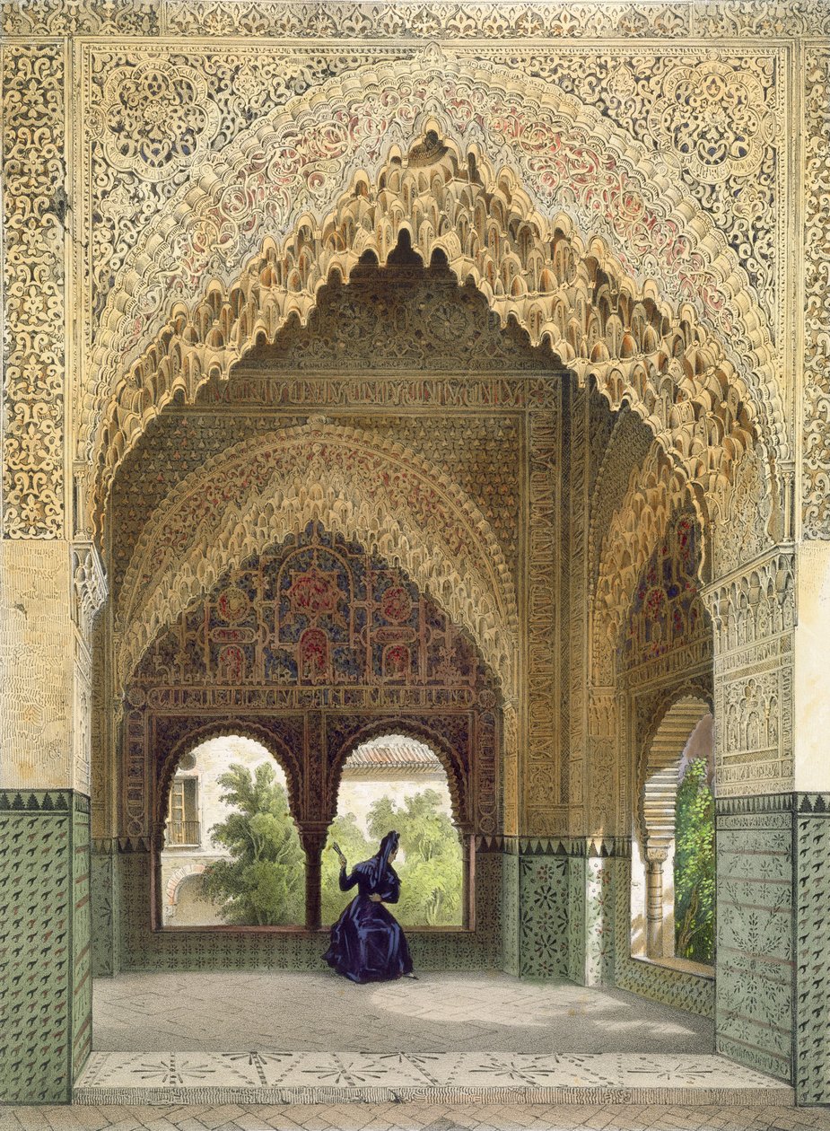 خزانة الأطفال في غرفة الأختين ، الحمراء ، غرناطة ، 1853 بواسطة ليون أوغست أسلينو