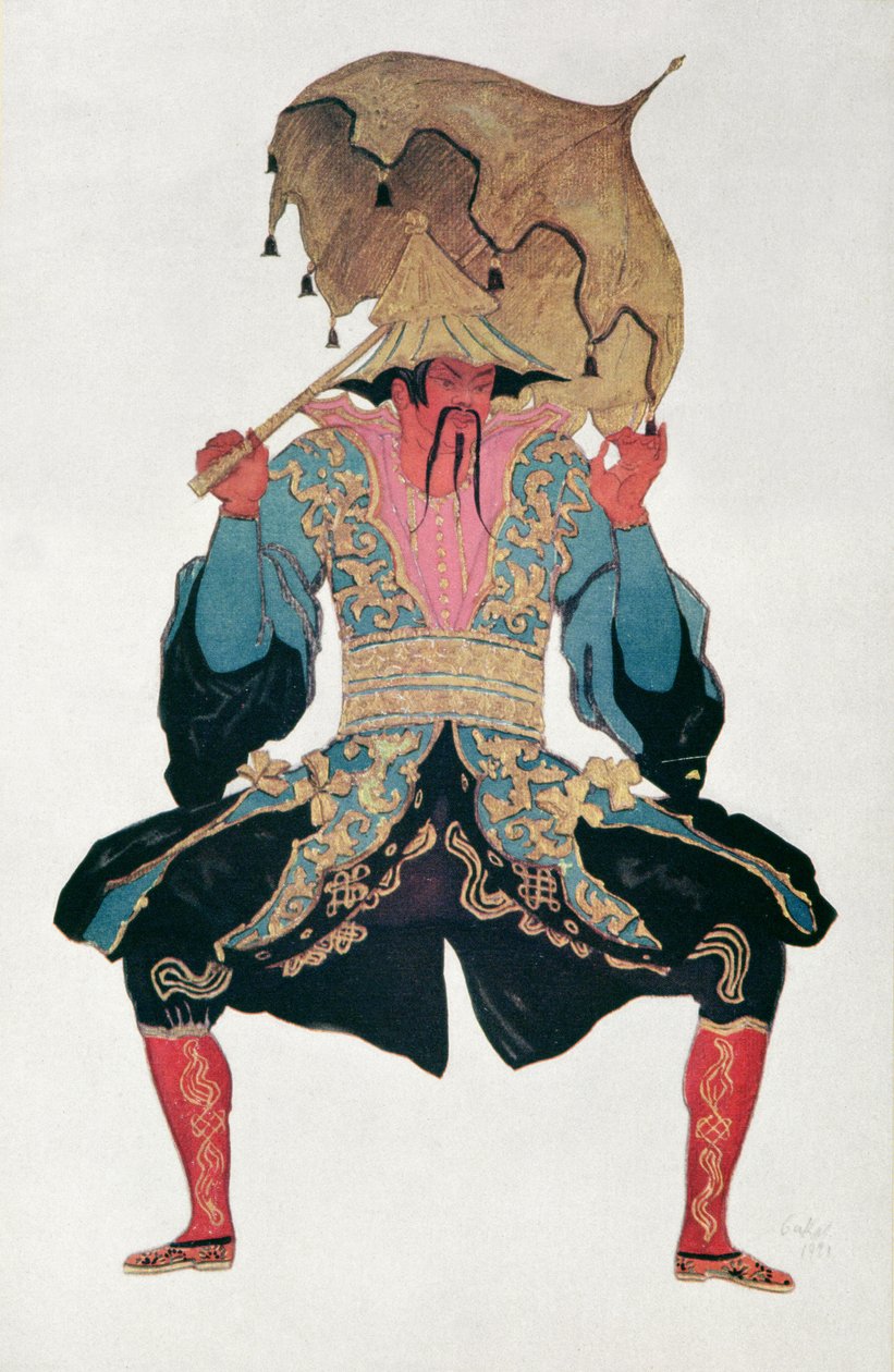 تصميم أزياء ل Chinaman ، من Sleeping Beauty ، 1921 بواسطة ليون باكست