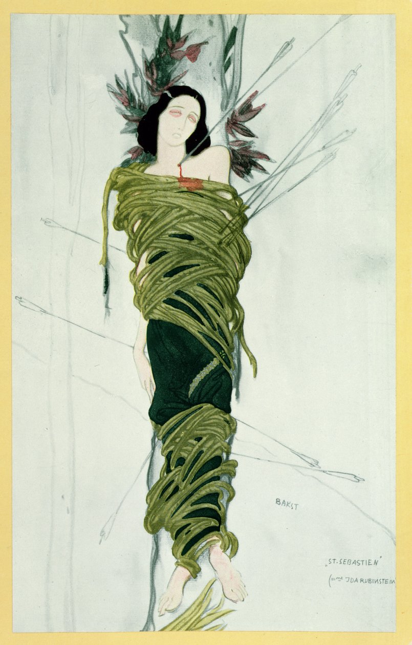 إيدا لفوفنا روبنشتاين (c.1885-1960) في شهيد القديس سيباستيان ، 1911-22 بواسطة ليون باكست