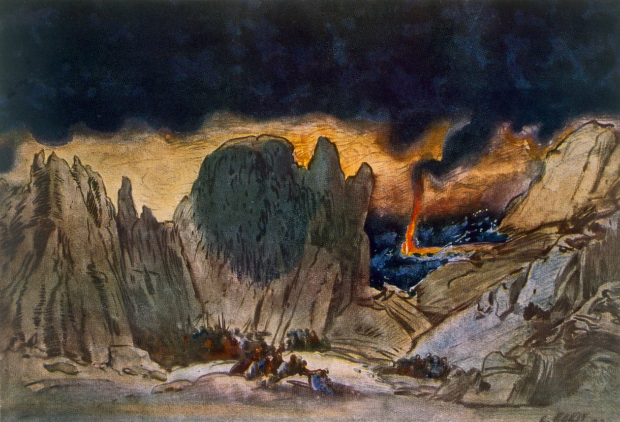 تصميم مناظر طبيعية من Phedre ، 1917 بواسطة ليون باكست