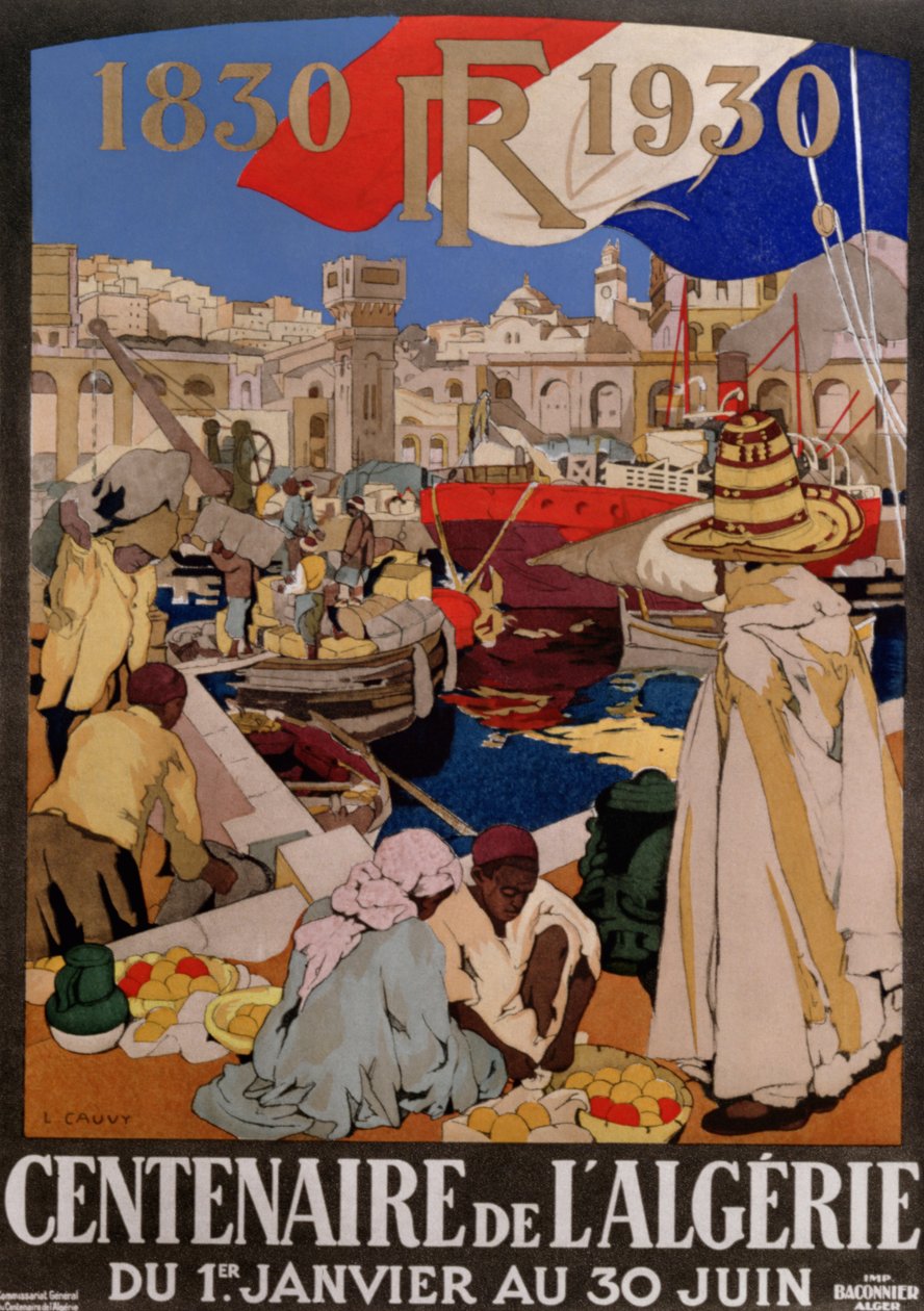 ملصق إعلان المئوية الجزائر (1830-1930) ، 1930 بواسطة ليون كوفي