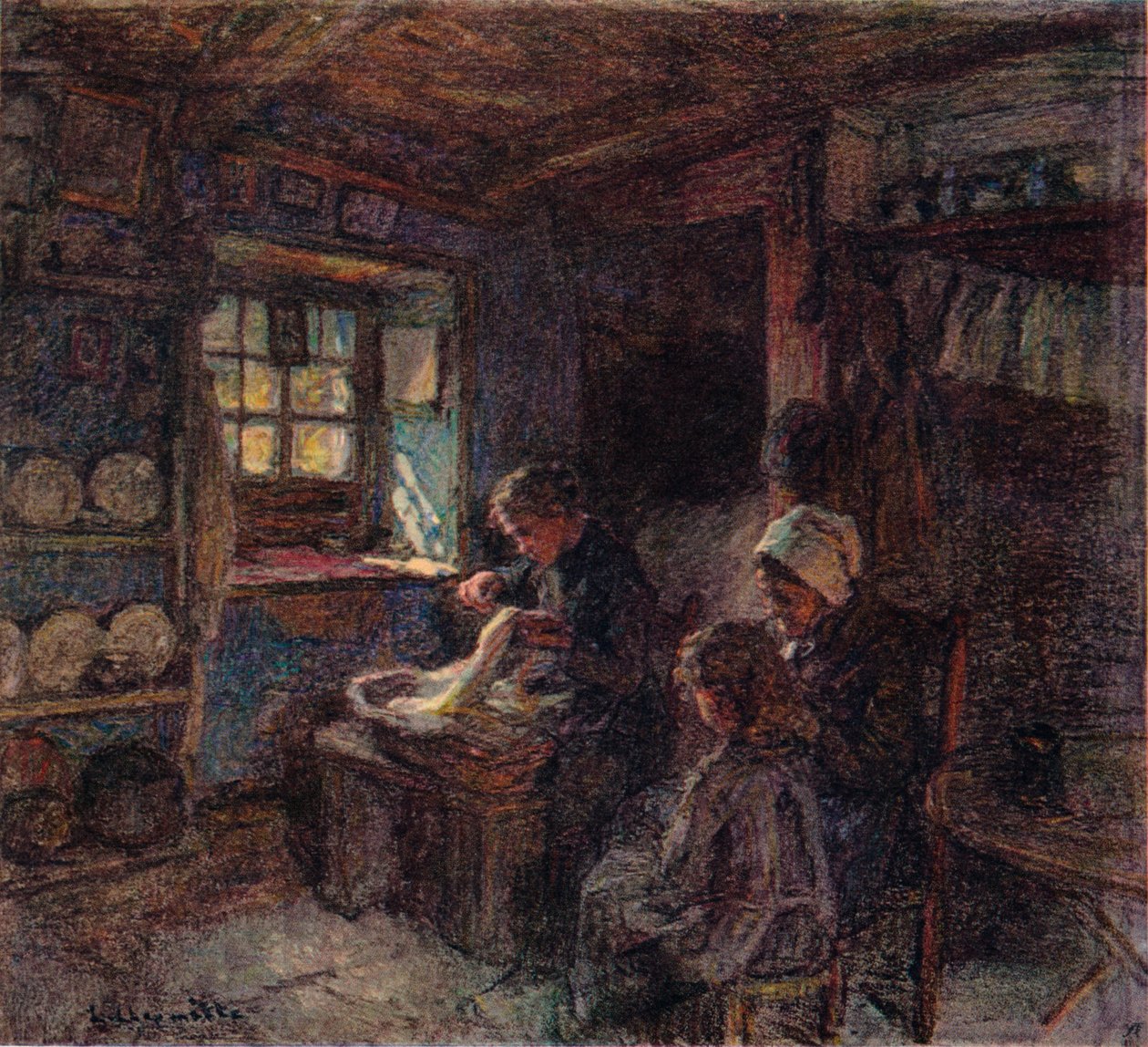 Les Dentellieres ، c1888 بواسطة ليون أوغسطين ليرميت