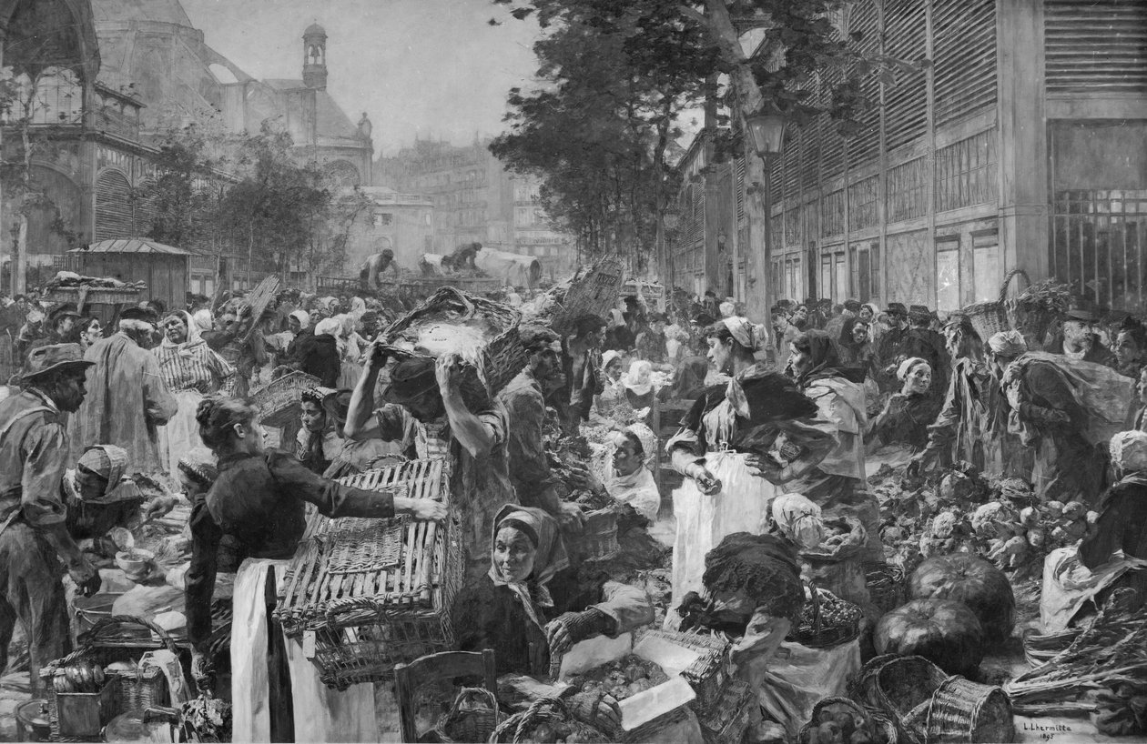 Les Halles ، 1895 بواسطة ليون أوغسطين ليرميت