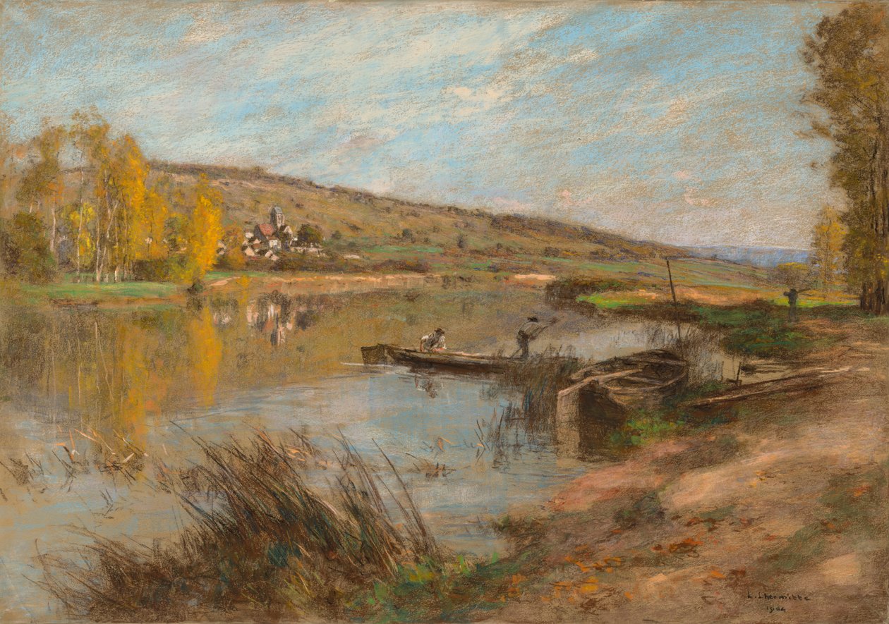 Quai au Sable، Chartèves، 1904. بواسطة ليون أوغسطين ليرميت