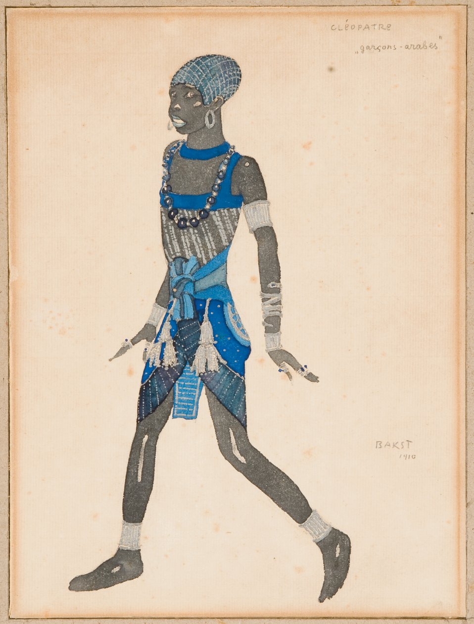 تصميم أزياء "كليوباترا" عام 1910 بواسطة ليون باكست