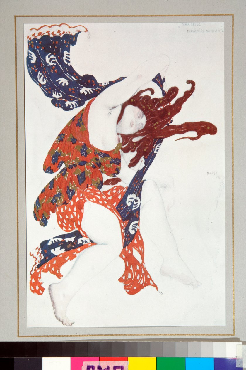 زي "Bacchante" رسم لباليه نارسيس للمخرج نيكولاس تشريبنين بواسطة ليون باكست
