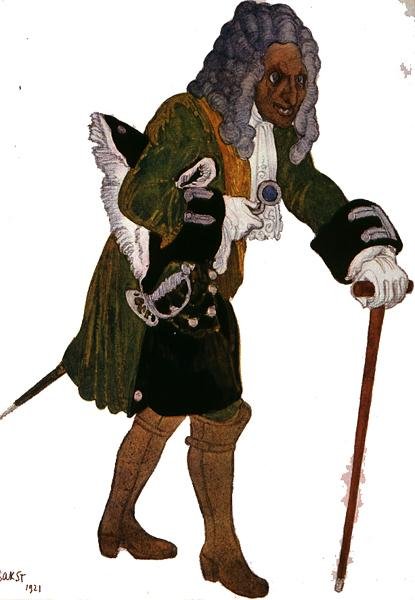 تصميم أزياء Galesson ، The Prince's Tutor ، من Sleeping Beauty بواسطة ليون باكست