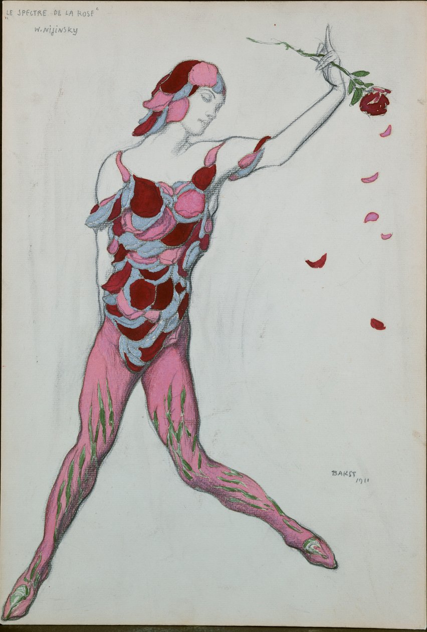 تصميم أزياء لنيجينكسي من Le Specter de la Rose ، 1911 بواسطة ليون باكست