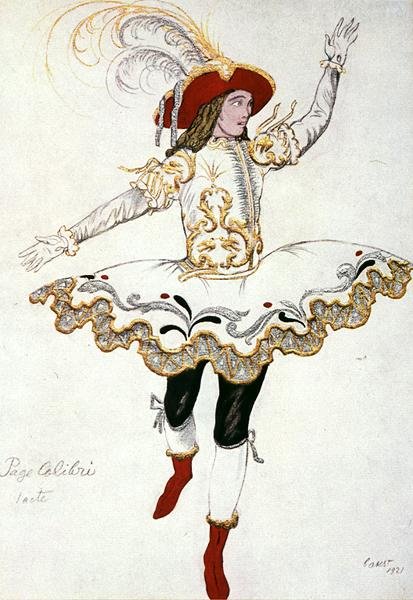 تصميم أزياء The Pageboy of the Fairy Humming Bird ، من Sleeping Beauty بواسطة ليون باكست