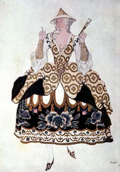 تصميم أزياء لسيدة صينية ، من Sleeping Beauty بواسطة ليون باكست