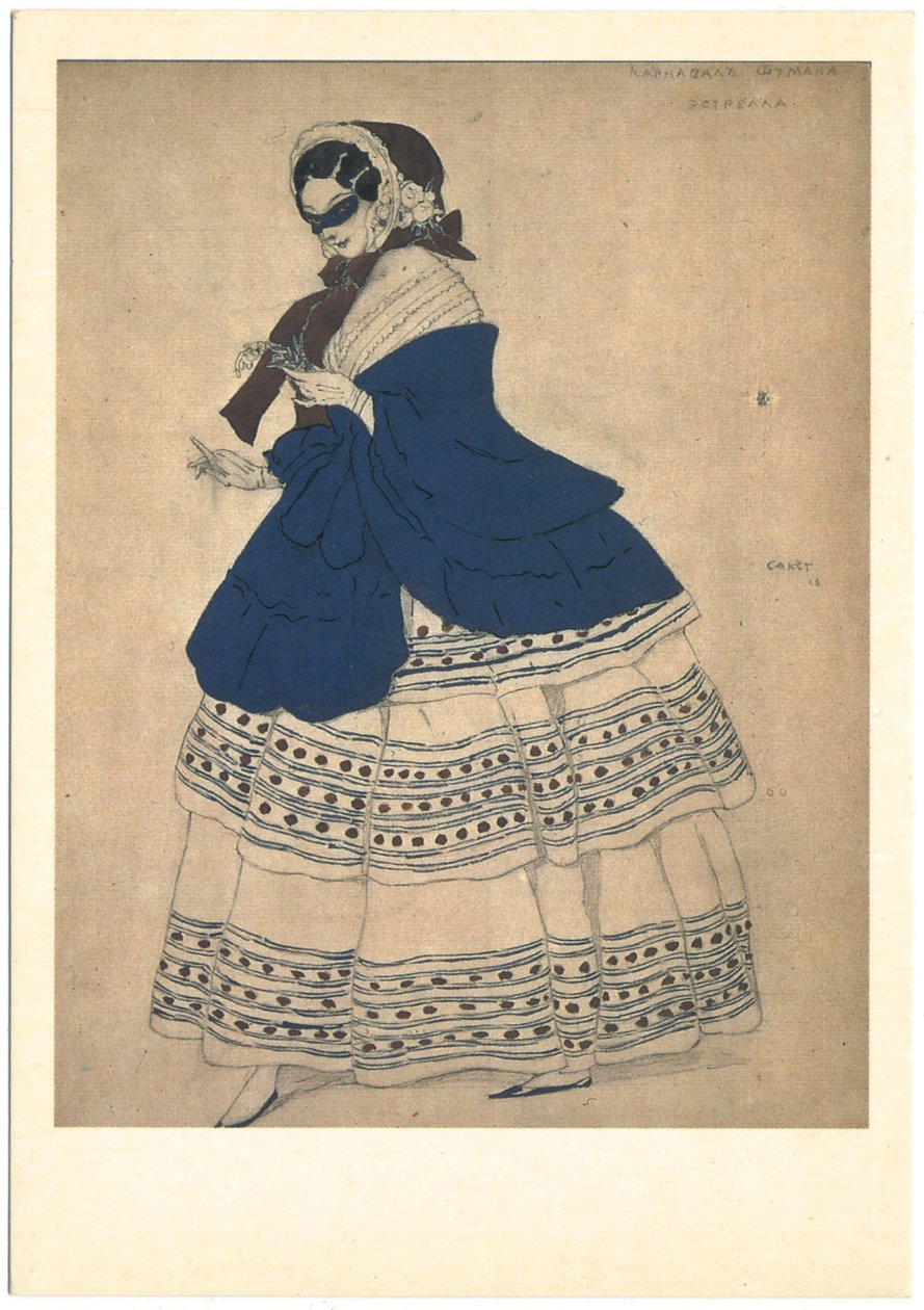 تصميم أزياء الباليه كرنفال بقلم ر. شومان ، 1910 بواسطة ليون باكست