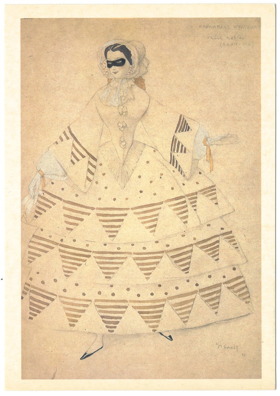 تصميم أزياء الباليه كرنفال بقلم ر. شومان ، 1910 بواسطة ليون باكست