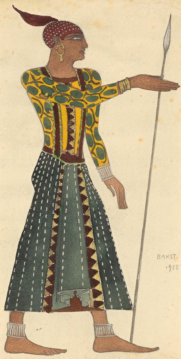 تصميم أزياء الباليه كليوباترا من قبل أ. أرنسكي ، 1912. بواسطة ليون باكست