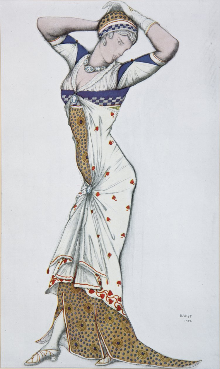تصميم فستان حديث ، 1910s بواسطة ليون باكست