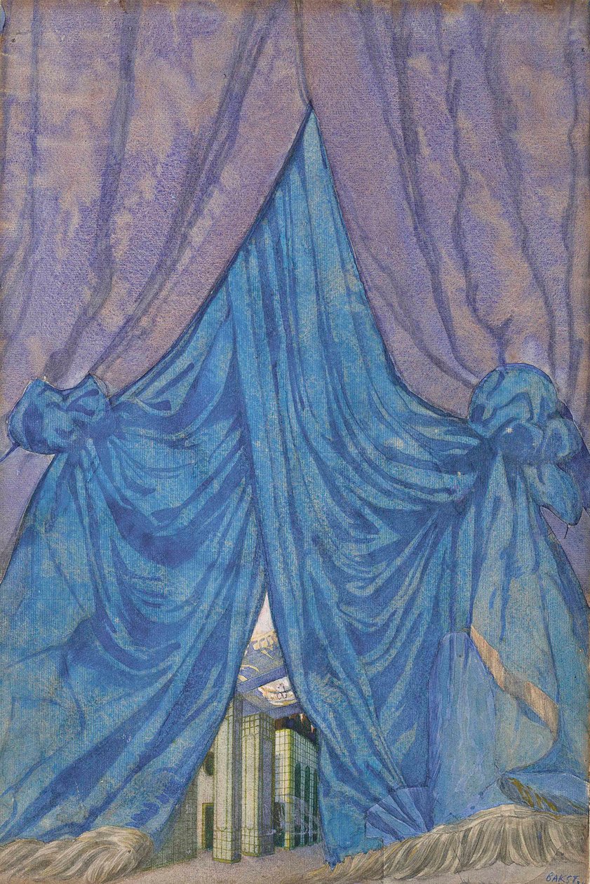 تصميم ستارة للباليه الجمال النائم بقلم P. تشايكوفسكي ، 1921. بواسطة ليون باكست