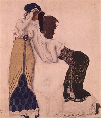 فستان حديث من `` Fantasie Sur le Costume Moderne '' بواسطة ليون باكست