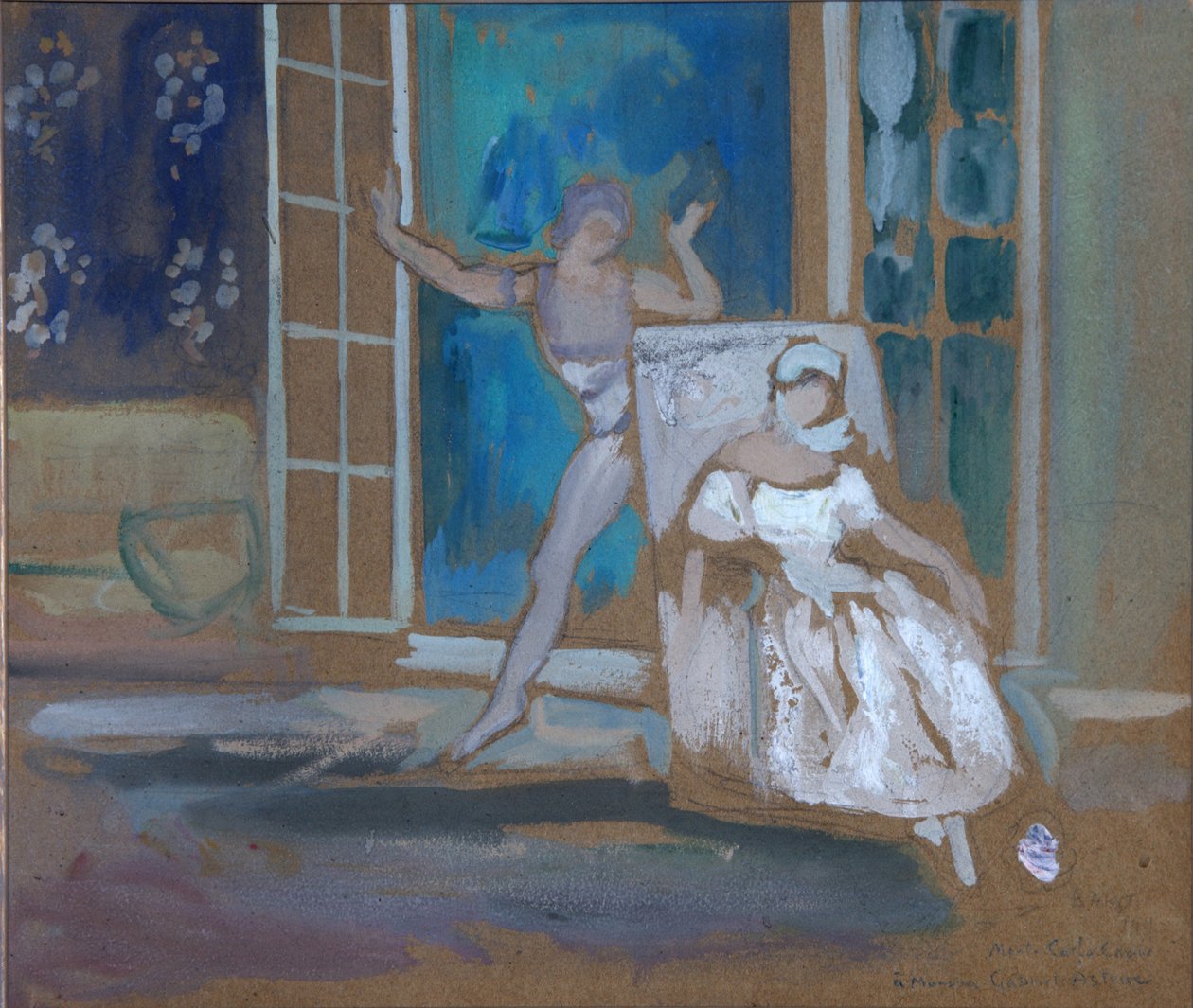 نيجينسكي وكارسافينا في الباليه لو سبيكتر دي لا روز ، 1911 بواسطة ليون باكست