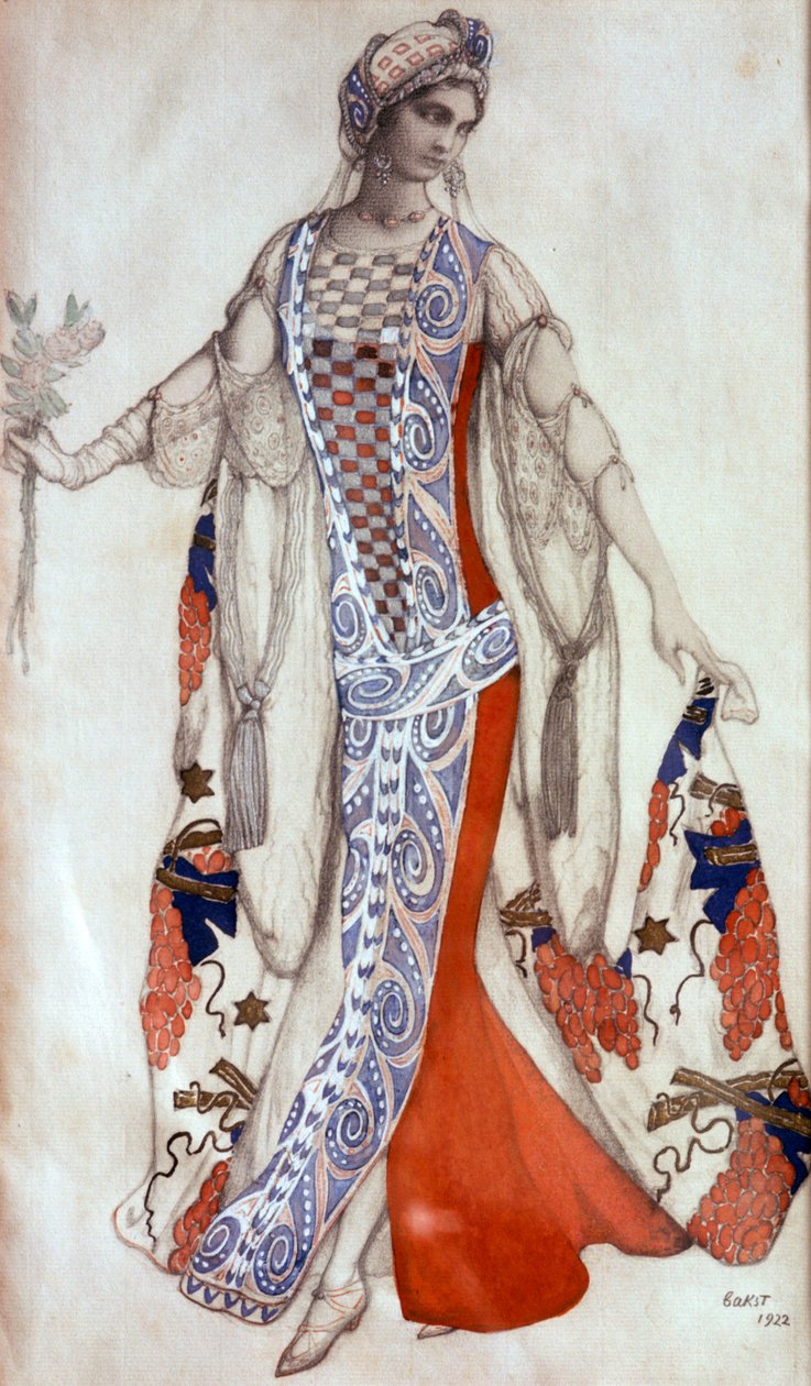 الجمال النائم ، تصميم زي الباليه ، c1913 بواسطة ليون باكست